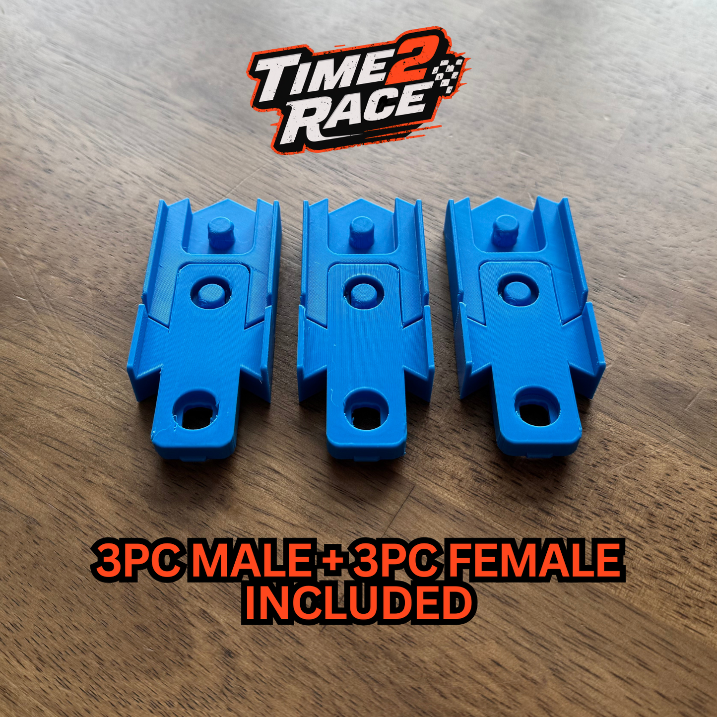 Hot Wheels Speed Snap Track Couplers – Male to Male & Female to Female Adapters 6pc set