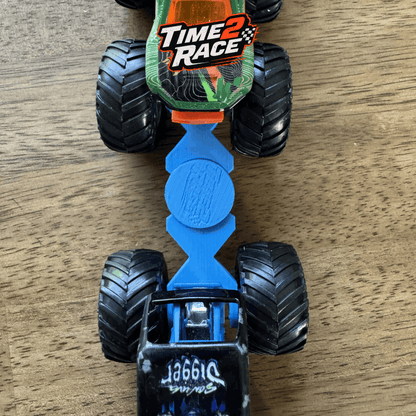 Monster Truck Train Connectors (4pc) - Universal Train Adapters for Hot Wheels and Monster Jam (4 Pack)