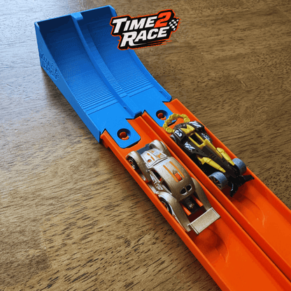 Monster Truck Jump Kit for Speed Snap Track| Hot Wheels Compatible | Dual Lane Start Gate + Clamp + Ramp