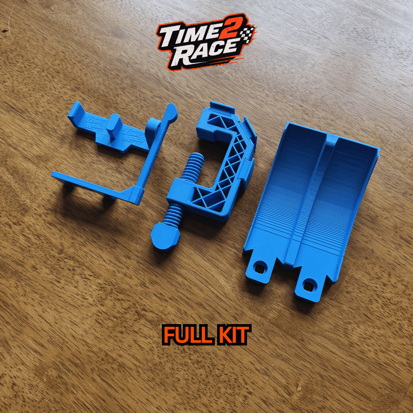 Monster Truck Jump Kit for Speed Snap Track| Hot Wheels Compatible | Dual Lane Start Gate + Clamp + Ramp