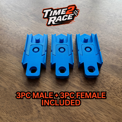 Hot Wheels Speed Snap Track Couplers – Male to Male & Female to Female Adapters 6pc set
