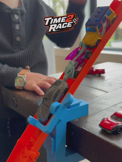 Speed Snap Track Single Lane Start Gate + Clamp + Ramp Kit | Hot Wheels Compatible