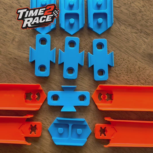 Hot Wheels Speed Snap Track Couplers – Male to Male & Female to Female Adapters 6pc set