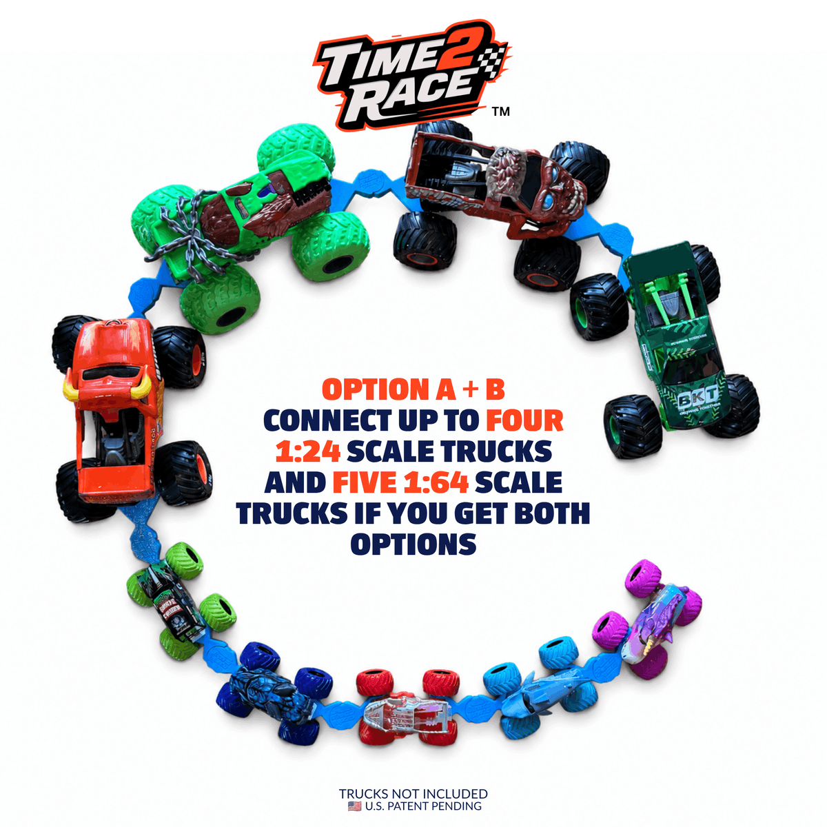 Monster Truck Train Connectors - Universal (4-Pack)